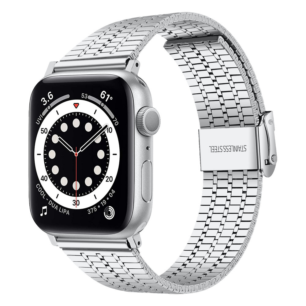 Strap-it Strap-it Bracelet Apple Watch acier inoxydable (argent) Strap-it Strap-it Bracelet Apple Watch acier inoxydable (argent)