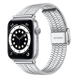 Strap-it Bracelet Apple Watch acier inoxydable (argent)