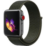 Strap-it Bracelet nylon Apple Watch (vert foncé)