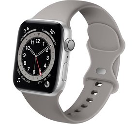 Strap-it Bracelet Apple Watch silicone (gris)