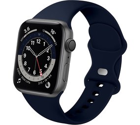 Strap-it Bracelet Apple Watch silicone (bleu foncé)