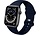 Strap-it Bracelet Apple Watch silicone (bleu foncé)