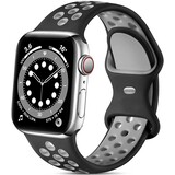 Strap-it Bracelet Apple Watch sport (noir/gris)