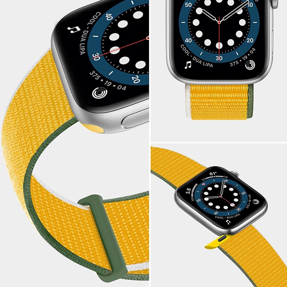 Strap-it Strap-it Bracelet Apple Watch nylon (jaune)