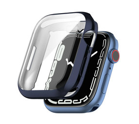 Strap-it Coque de protecion Apple Watch 7/8/9 TPU 41mm (bleu foncé)
