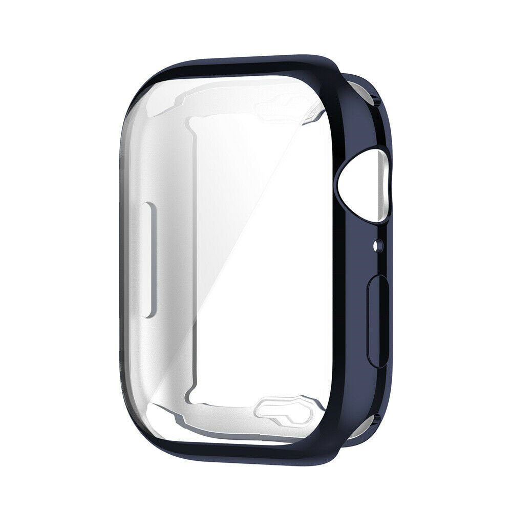 Strap-it Strap-it Coque de protection Apple Watch 7/8/9 TPU 41mm (bleu foncé)