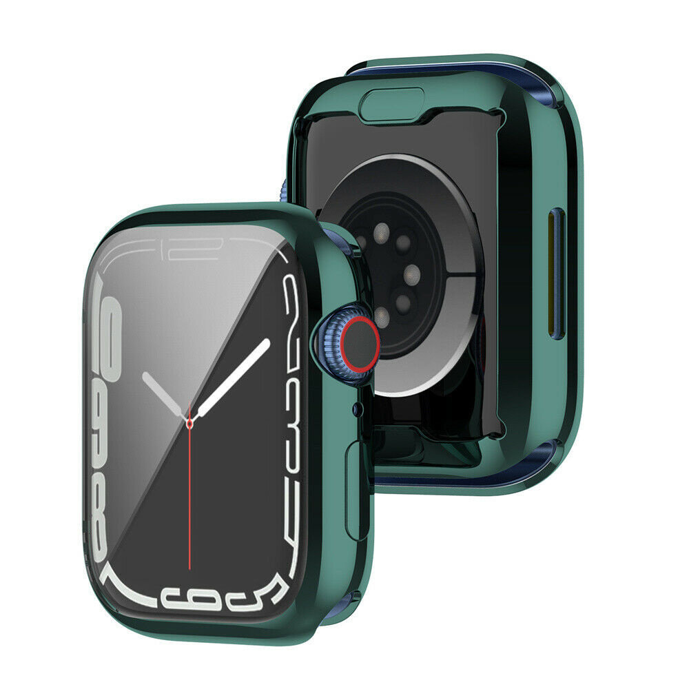 Strap-it Strap-it Coque de protection Apple Watch 7/8/9 TPU 45mm (verte)