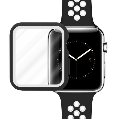 Strap-it Strap-it Bracelet sport Apple Watch 7 + Strap-It Étui TPU (blanc/noir) Strap-it Strap-it Bracelet sport Apple Watch 7 + Strap-It Étui TPU (blanc/noir)