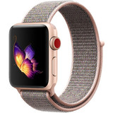 Strap-it Bracelet nylon Apple Watch (rose sable) 