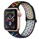 Strap-it Bracelet sport Apple Watch (noir / multicolore)