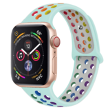 Strap-it Bracelet sport Apple Watch (bleu clair / multicolore)