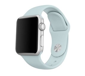 Strap-it Bracelet silicone Apple Watch (bleu clair)