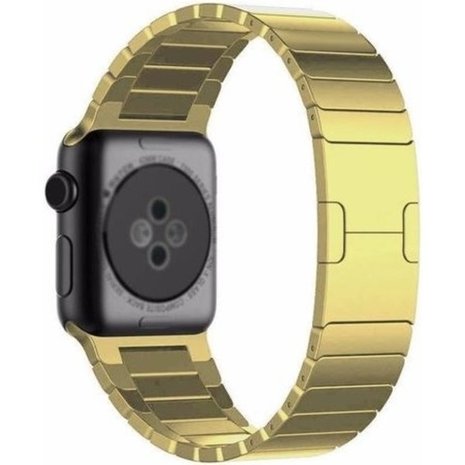 Strap-it Strap-it Bracelet en métal de luxe pour Apple Watch (or)