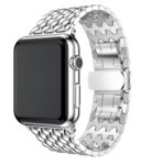 Strap-it Strap-it Bracelet acier dragon Apple Watch (argent)