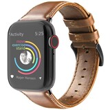 Strap-it Bracelet cuir Apple Watch (marron)