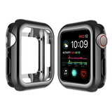 Strap-it Coque de protection Apple Watch TPU (noir métallique)
