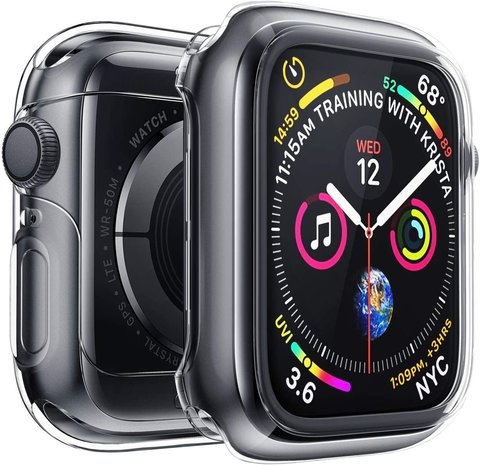Strap-it Strap-it Coque de protection Apple Watch TPU (transparent)