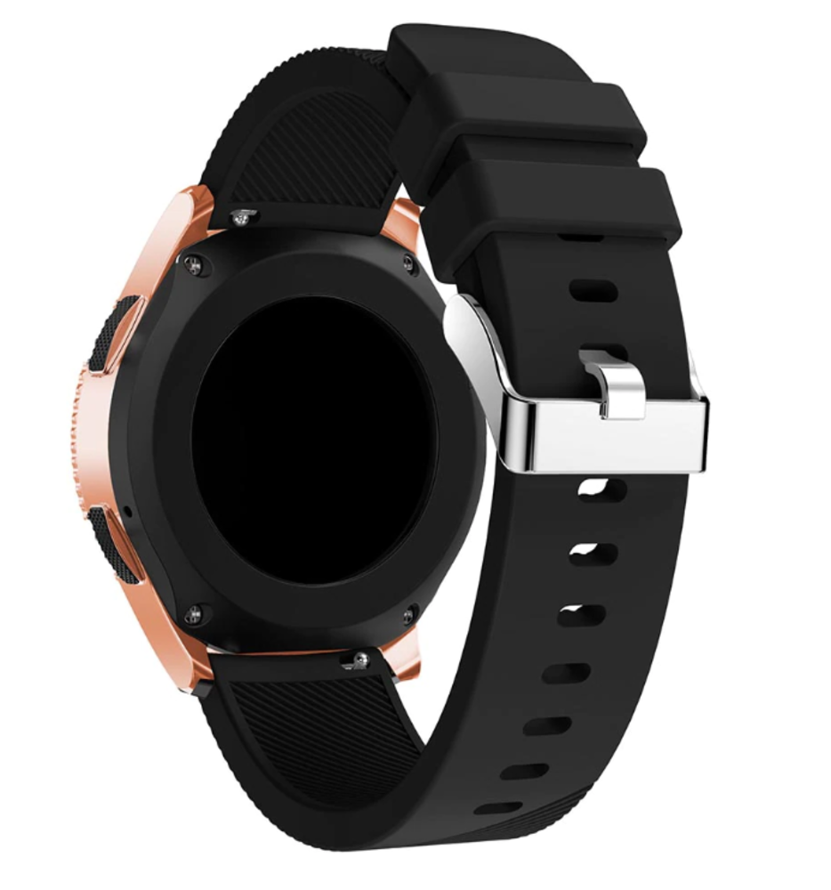 Strap-it Strap-it Bracelet silicone Samsung Galaxy Watch 42mm (noir)