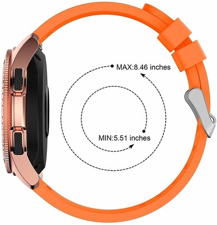 Strap-it Strap-it Bracelet silicone Samsung Galaxy Watch 42mm (orange)