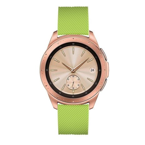 Strap-it Strap-it Bracelet silicone Samsung Galaxy Watch 42mm (vert clair)