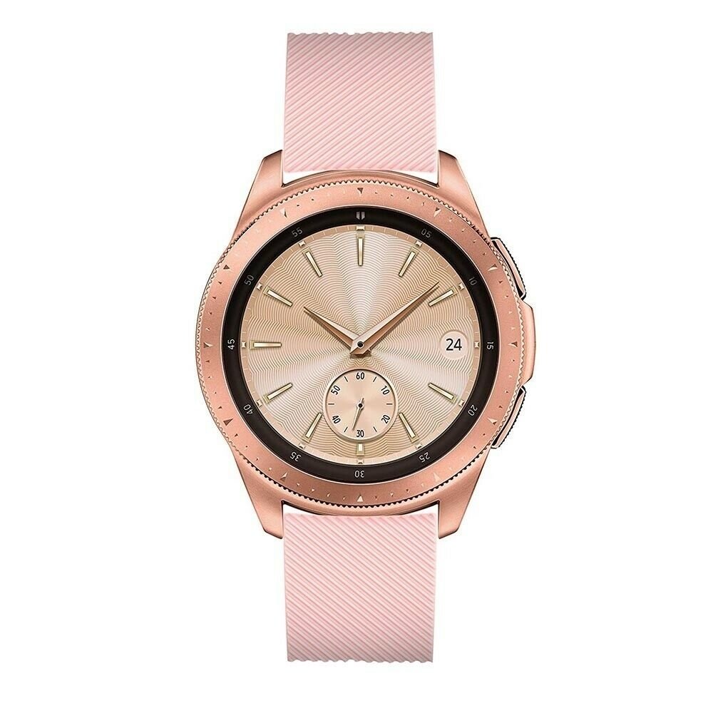Strap-it Strap-it Bracelet Silicone pour Samsung Galaxy Watch 42mm (rose)
