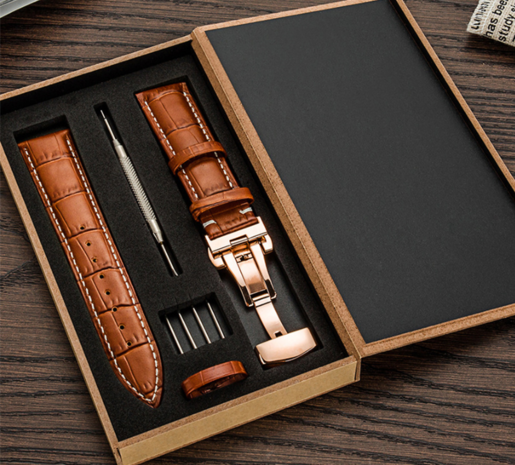 Strap-it Strap-it Bracelet en cuir de luxe Samsung Galaxy Watch 46mm (marron) 