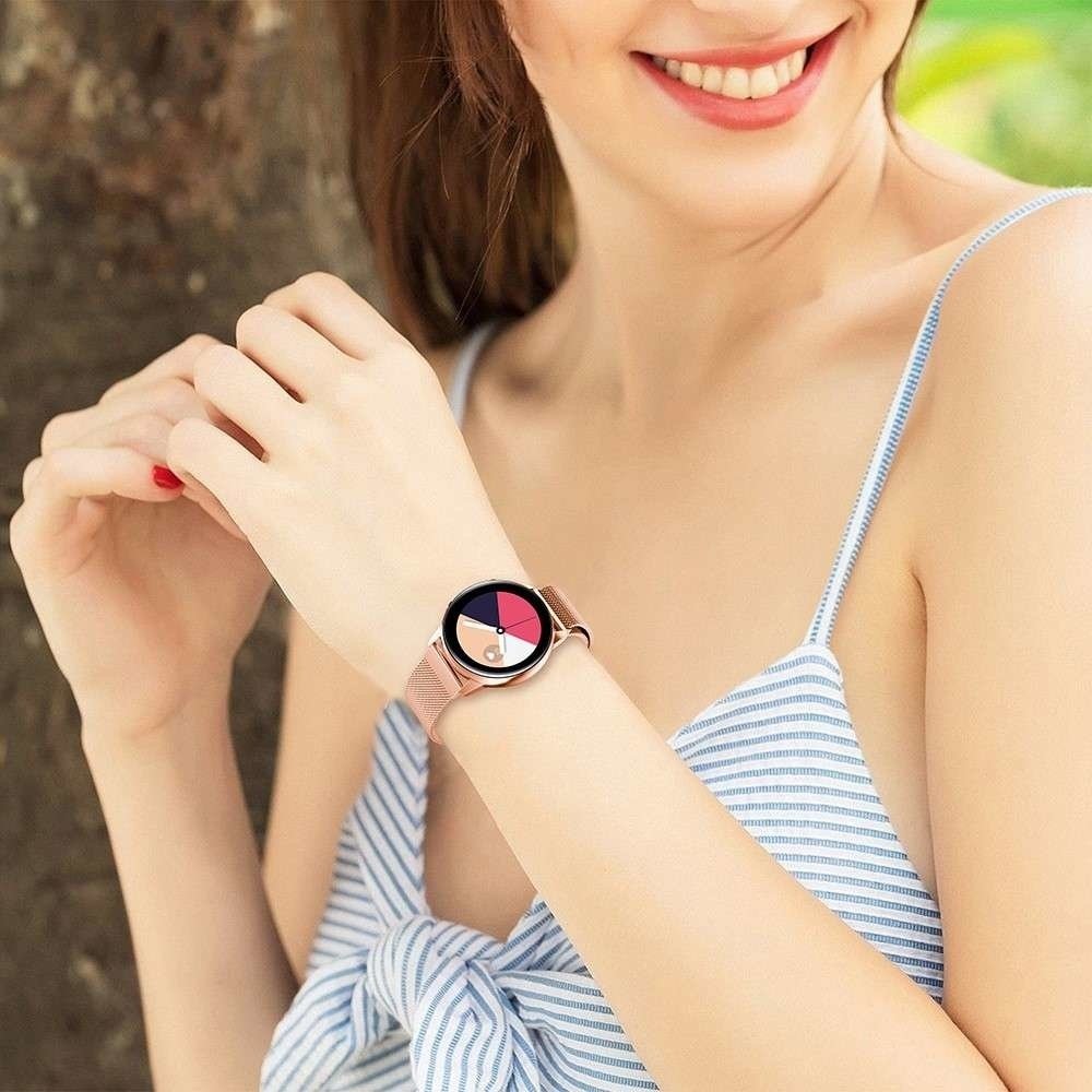 Strap-it Strap-it Bracelet Milanais Samsung Galaxy Watch Active (or rose)