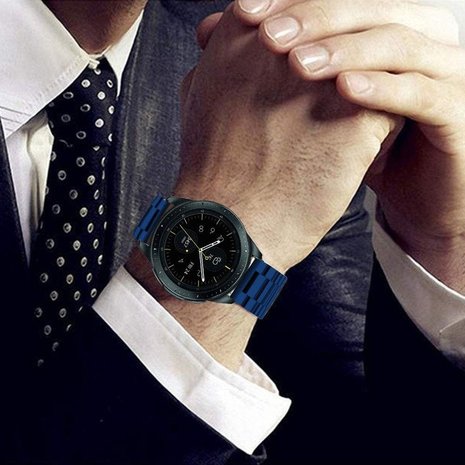 Strap-it Strap-it Bracelet acier Samsung Galaxy Watch 42mm (bleu)