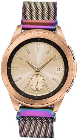 Strap-it Strap-it Bracelet Milanais Samsung Galaxy Watch 42mm (arc-en-ciel) Strap-it Strap-it Bracelet Milanais Samsung Galaxy Watch 42mm (arc-en-ciel)
