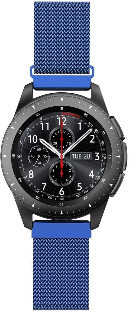 Strap-it Strap-it Bracelet Milanais Samsung Galaxy Watch 46mm (bleu) Strap-it Strap-it Bracelet Milanais Samsung Galaxy Watch 46mm (bleu)