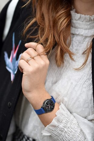 Strap-it Strap-it Bracelet Milanais Samsung Galaxy Watch 46mm (bleu) Strap-it Strap-it Bracelet Milanais Samsung Galaxy Watch 46mm (bleu)