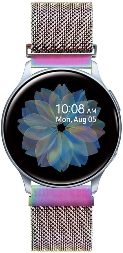 Strap-it Strap-it Bracelet Milanais Samsung Galaxy Watch Active (arc-en-ciel)