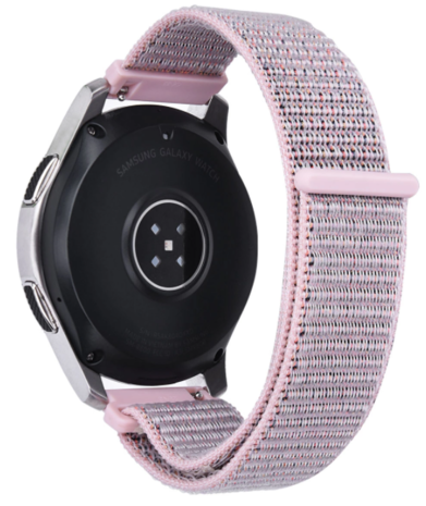 Strap-it Strap-it Bracelet nylon Samsung Galaxy Watch 42 mm (rose sable) Strap-it Strap-it Bracelet nylon Samsung Galaxy Watch 42 mm (rose sable)