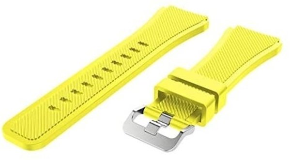 Strap-it Strap-it Bracelet silicone Samsung Gear S3 (jaune)