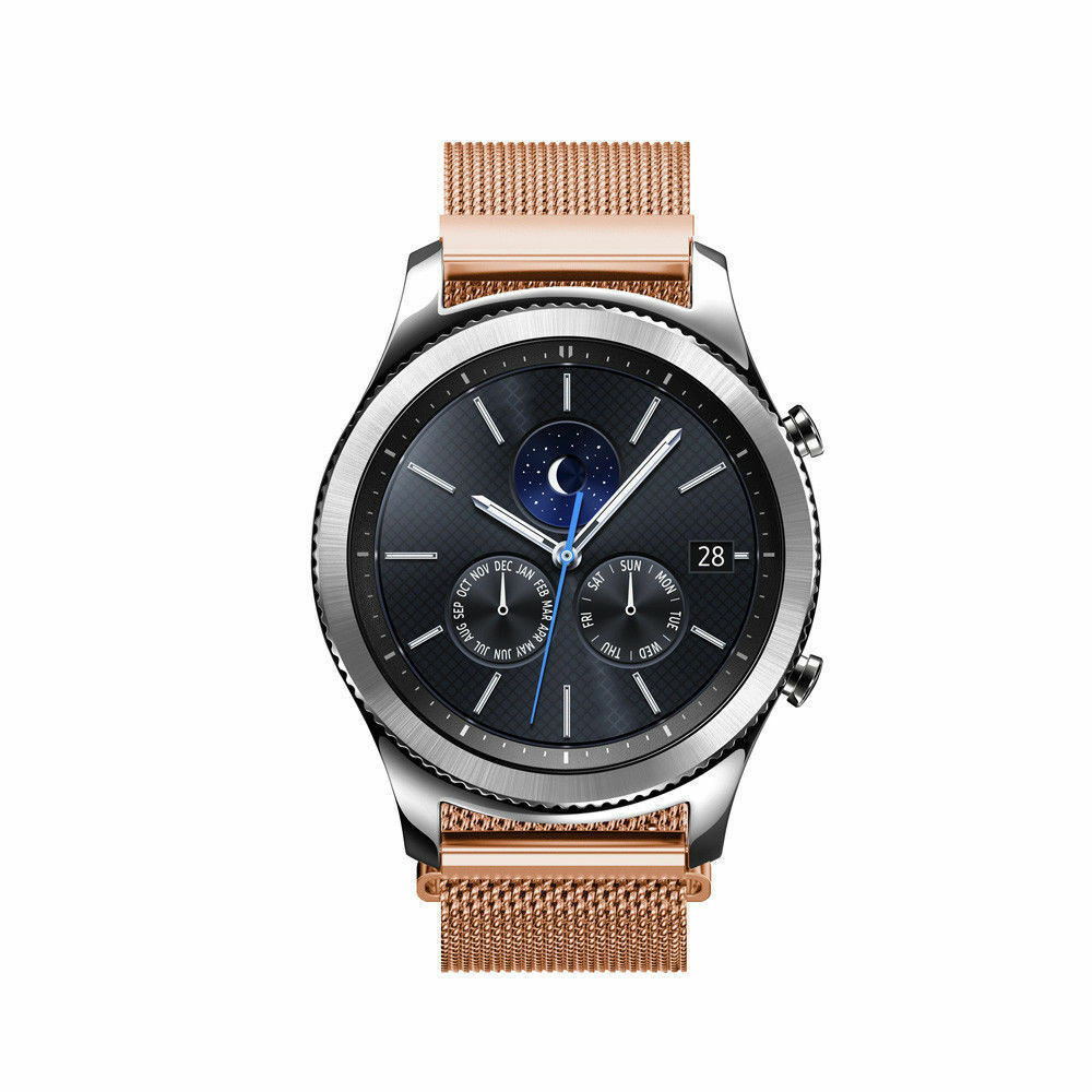 Strap-it Strap-it Bracelet Milanais Samsung Gear S3 (or rose) Strap-it Strap-it Bracelet Milanais Samsung Gear S3 (or rose)