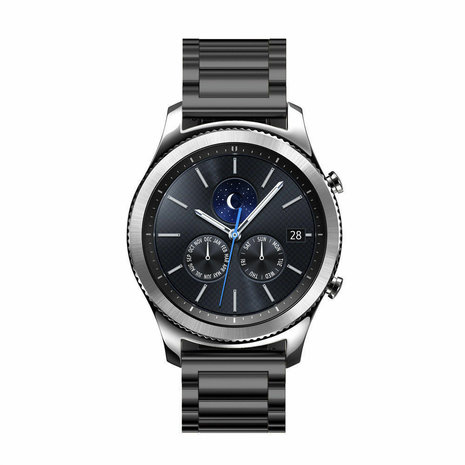 Strap-it Strap-it Bracelet acier Samsung Gear S3 (noir)