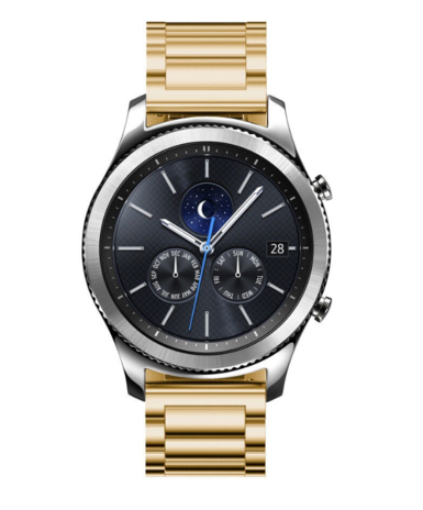 Strap-it Strap-it Bracelet acier Samsung Gear S3  (or)