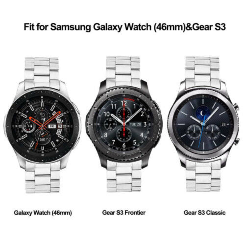 Strap-it Strap-it Bracelet acier Samsung Gear S3  (or)