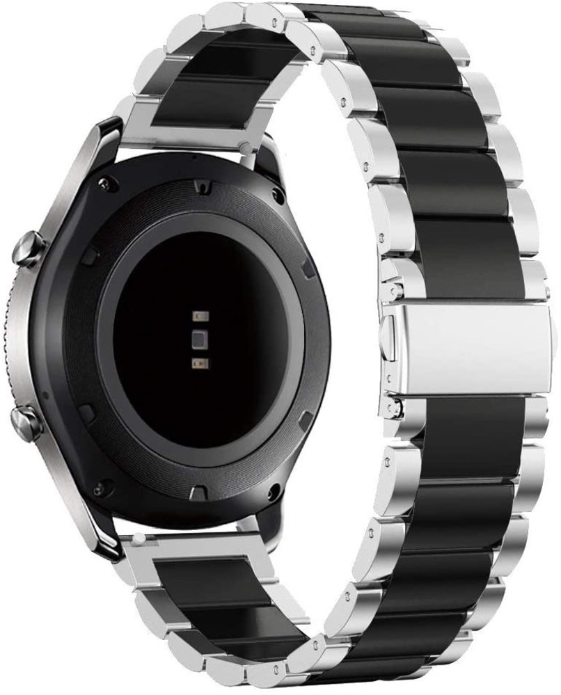 Strap-it Strap-it Bracelet acier Samsung Gear S3 (argent/noir)