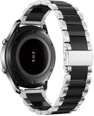 Strap-it Strap-it Bracelet acier Samsung Gear S3 (argent/noir)