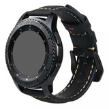Strap-it Bracelet cuir Samsung Gear S3 (noir)