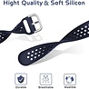 Strap-it Strap-it Bracelet silicone avec trous Samsung Galaxy Watch 46mm (bleu foncé) Strap-it Strap-it Bracelet silicone avec trous Samsung Galaxy Watch 46mm (bleu foncé)