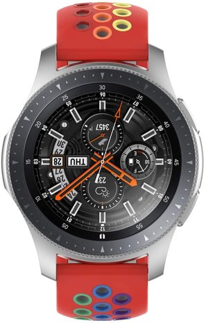 Strap-it Strap-it Bracelet sport Samsung Galaxy Watch 46mm (rouge et multicolore)