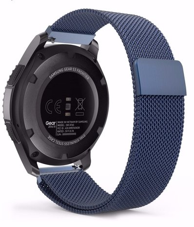 Strap-it Strap-it Bracelet Milanais Samsung Gear S3 (bleu)