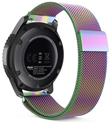 Strap-it Strap-it Bracelet Milanais Samsung Gear S3 (arc-en-ciel)