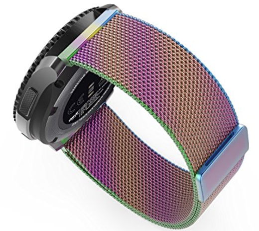 Strap-it Strap-it Bracelet Milanais Samsung Gear S3 (arc-en-ciel)