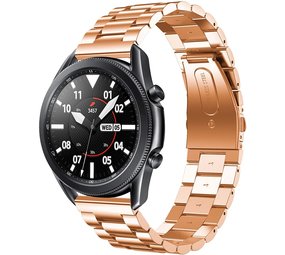 Strap-it Bracelet acier Samsung Galaxy Watch 3 45mm (or rose)