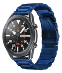 Strap-it Strap-it Bracelet acier Samsung Galaxy Watch 3 45mm (bleu)