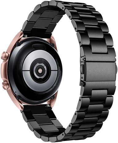 Strap-it Strap-it Bracelet acier Samsung Galaxy Watch 3 41mm (noir)