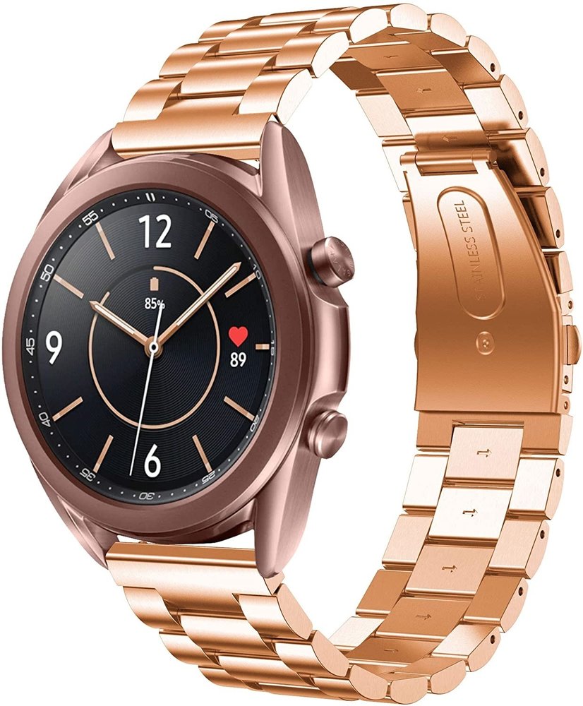 Strap-it Strap-it Bracelet acier Samsung Galaxy Watch 3 41mm (or rose)
